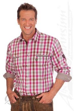 Spieth & Wensky Trachtenhemd - SANTORIN, Pink, 39/40 (M)