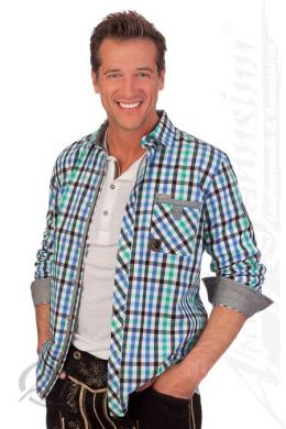 Spieth & Wensky Trachtenhemd - TULIO, Blau, 37/38 (S)