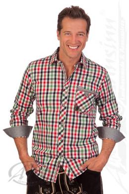Spieth & Wensky Trachtenhemd - TULIO, Rot, 43/44 (XL)