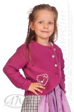Spieth & Wensky Trachtenjacke Kinder - RIBISEL, Fuchsia, 134/140