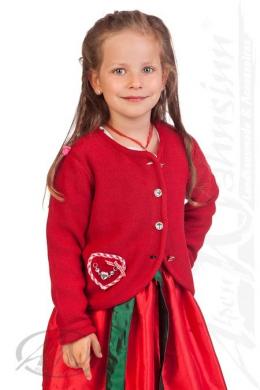 Spieth & Wensky Trachtenjacke Kinder - RIBISEL, Rot, 158/164
