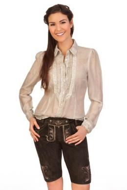 Spieth & Wensky Trachtenlederhose Damen - DENISE, Ebenholz, 36