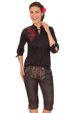 Spieth & Wensky Trachtenlederhose Damen - FERIKE, Schwarz, 36