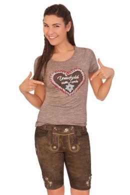 Spieth & Wensky Trachtenlederhose Damen - FRIEDA, Ton, 40