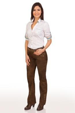 Spieth & Wensky Trachtenlederhose Damen - GULJA, Murmel, 34