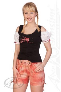 Spieth & Wensky Trachtenlederhose Damen - PANKA, Rot, 38