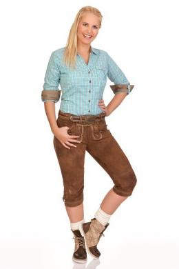 Spieth & Wensky Trachtenlederhose Damen - VERONIKA, Braun, 40