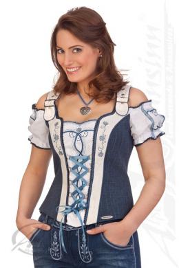 Spieth & Wensky Trachtenmieder - TUDOR, Denimblau, 42