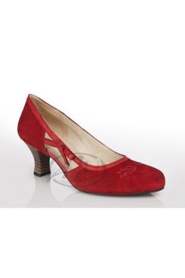 Spieth & Wensky Trachtenpumps - VALESKA, Rot, 38