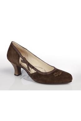 Spieth & Wensky Trachtenpumps - VALESKA, Ruß, 37
