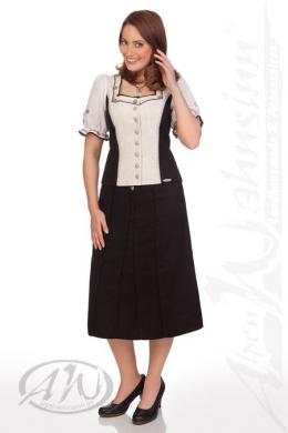 Spieth & Wensky Trachtenrock - TEAK, Schwarz, 38