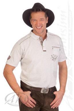 Spieth & Wensky Trachtenshirt Herren - BERNRIED, Hellgrau, M