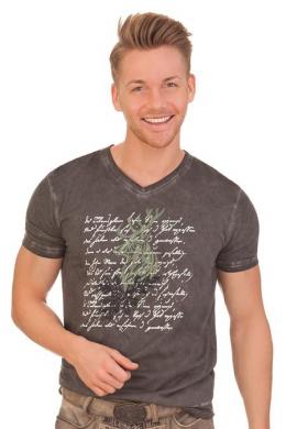 Spieth & Wensky Trachtenshirt Herren - ELCHINGEN, Dunkelgrau, L