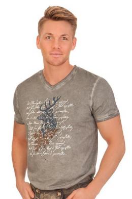 Spieth & Wensky Trachtenshirt Herren - ELCHINGEN, Grau, XXL