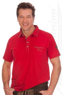 Spieth & Wensky Trachtenshirt Herren - WASIL, Rot, S