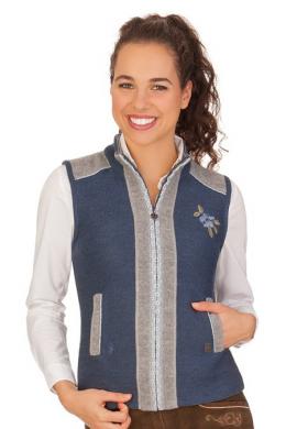 Spieth & Wensky Trachtenweste Damen - GRAIN, Jeansblau, XXL