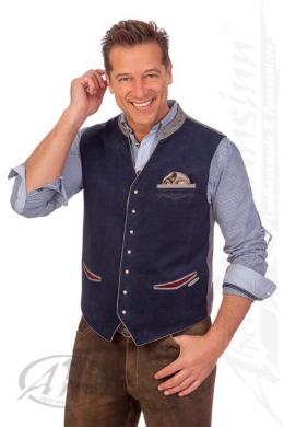 Spieth & Wensky Trachtenweste - DIETBERT, Dunkelblau, 48