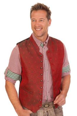 Spieth & Wensky Trachtenweste - ELMO, Rot, 52