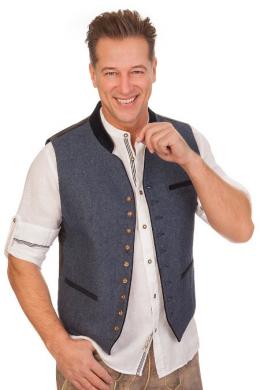 Spieth & Wensky Trachtenweste, Jeansblau, 50