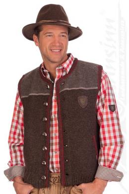 Spieth & Wensky Trachtenweste - RAMSAU, Dunkelbraun, L