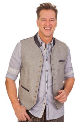 Spieth & Wensky Trachtenweste, Silbergrau, 48