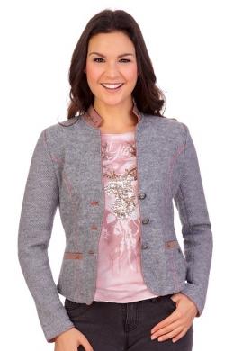 Spieth & Wensky Walkjacke Damen - NOBEL, Hellgrau/Beere, 32