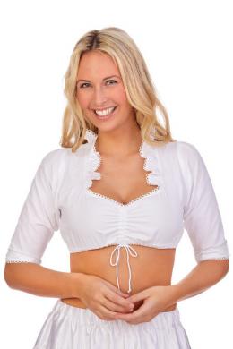 Stockerpoint Dirndlbluse - B1015, Weiß, 50