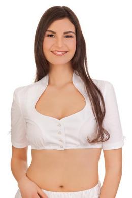 Stockerpoint Dirndlbluse - B8033, Weiß, 36