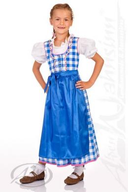 Stockerpoint Kinderdirndl 3tlg. - EMILY, Azurblau, 86/92