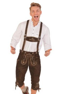 Stockerpoint Kniebundlederhose - JUSTIN 3, Bison, 52