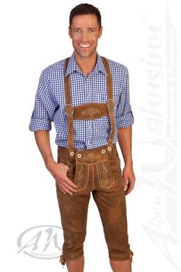 Stockerpoint Kniebundlederhose - JUSTIN  antik, Torf, 44