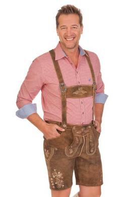 Stockerpoint Lederhose Herren kurz - BEPPO 3, Erdnuss, 62