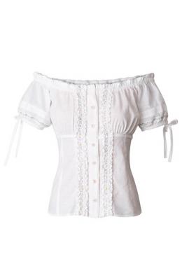Stockerpoint Trachtenbluse - SALOMEA, Weiß, 42