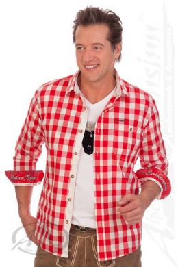 Stockerpoint Trachtenhemd - DEAN, Rot, 37/38 (S)