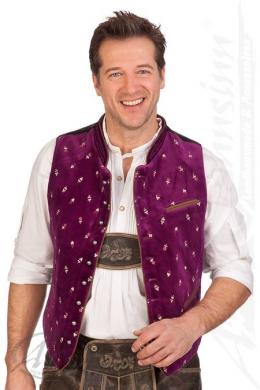 Stockerpoint Trachtenweste - CALZADO, Purple, 50