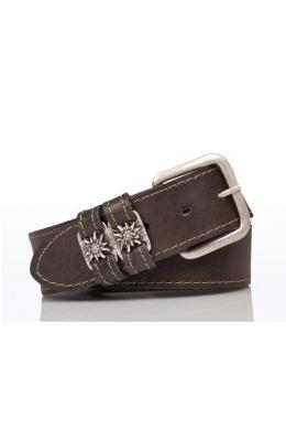 Wela Trachtengürtel - 80540/DOPPEL/EW - dunkelantik, Braun Antik, 120