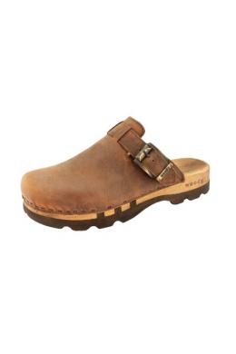 Woody Clogs Herren - LUKAS, Tabak, 50