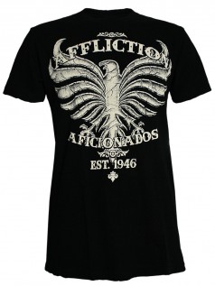 Affliction Herren Shirt Heavy Bird (schwarz) (S)