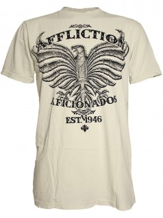 Affliction Herren Shirt Heavy Bird (wei)