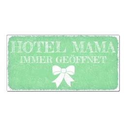 Aluschild im Vintage Look mit Wunschtext 300 x 150mm mint