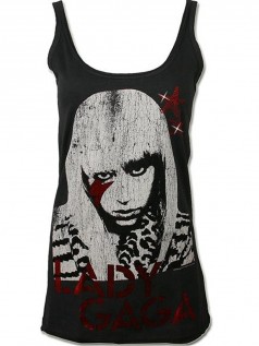 Amplified Damen Strass Tank Lady Gaga