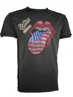 Amplified Herren Vintage Strass Shirt US Tongue (S)