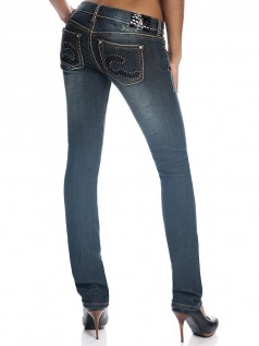 Antique Rivet Damen Studded Jeans Charlotte