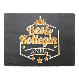 Beste Kollegen - Schild mit Name in mehreren Größen