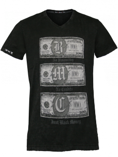 Black Money Crew Herren Shirt Benjamins (XXL) (schwarz)