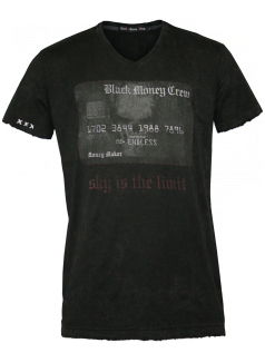 Black Money Crew Herren Shirt No Limit (S) (schwarz)