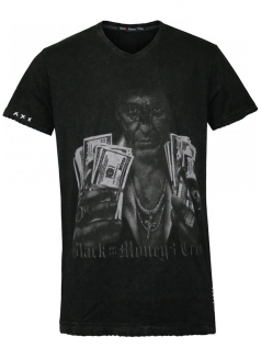 Black Money Crew Herren Shirt Scarface (XL) (schwarz)