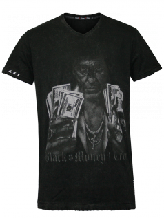 Black Money Crew Herren Shirt Scarface (XXL) (schwarz)