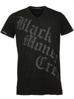Black Money Crew Herren Shirt Scream (L) (schwarz)