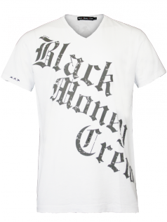 Black Money Crew Herren Shirt Scream (wei)